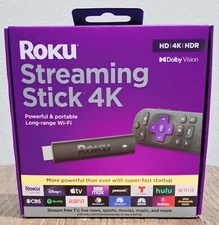Roku Streaming Stick 4K HDR Media Streamer With Voice Remote Control *BRAND NEW*