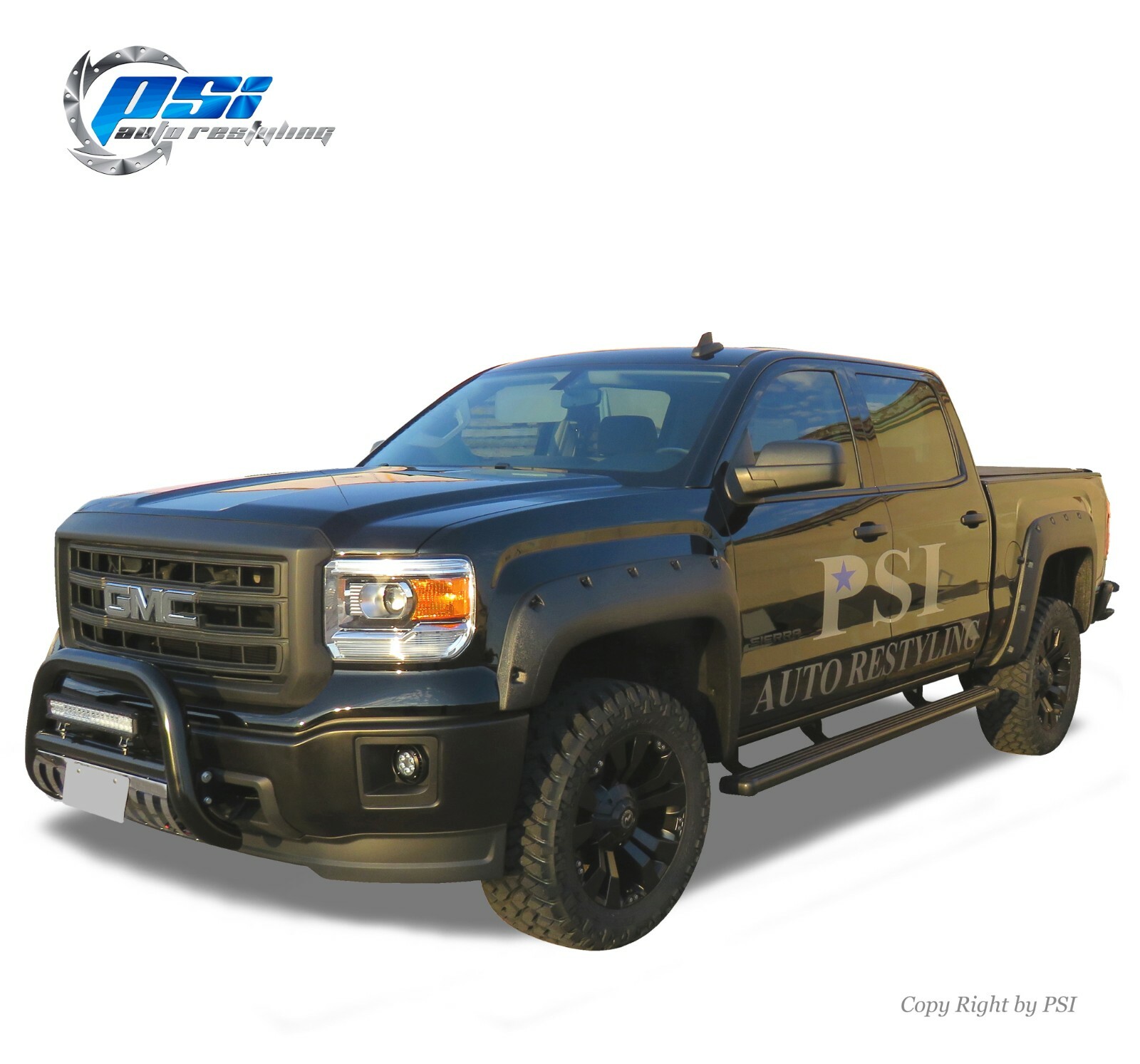 Textured Pocket Bolt Style Fender Flares Fits GMC Sierra 1500 2014-2015