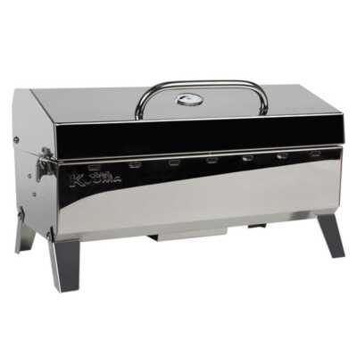 Kuuma Stow N Go 160 Barbecue Gas Grill 58131 Stainless Steel Marine Boat RV