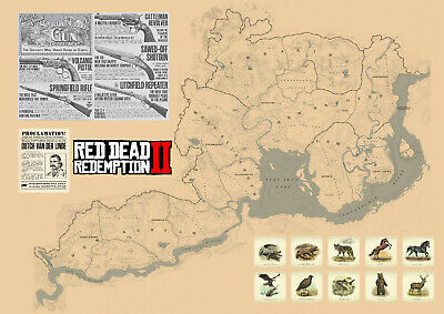 Red Dead Redemption 2 location treasure maps online 