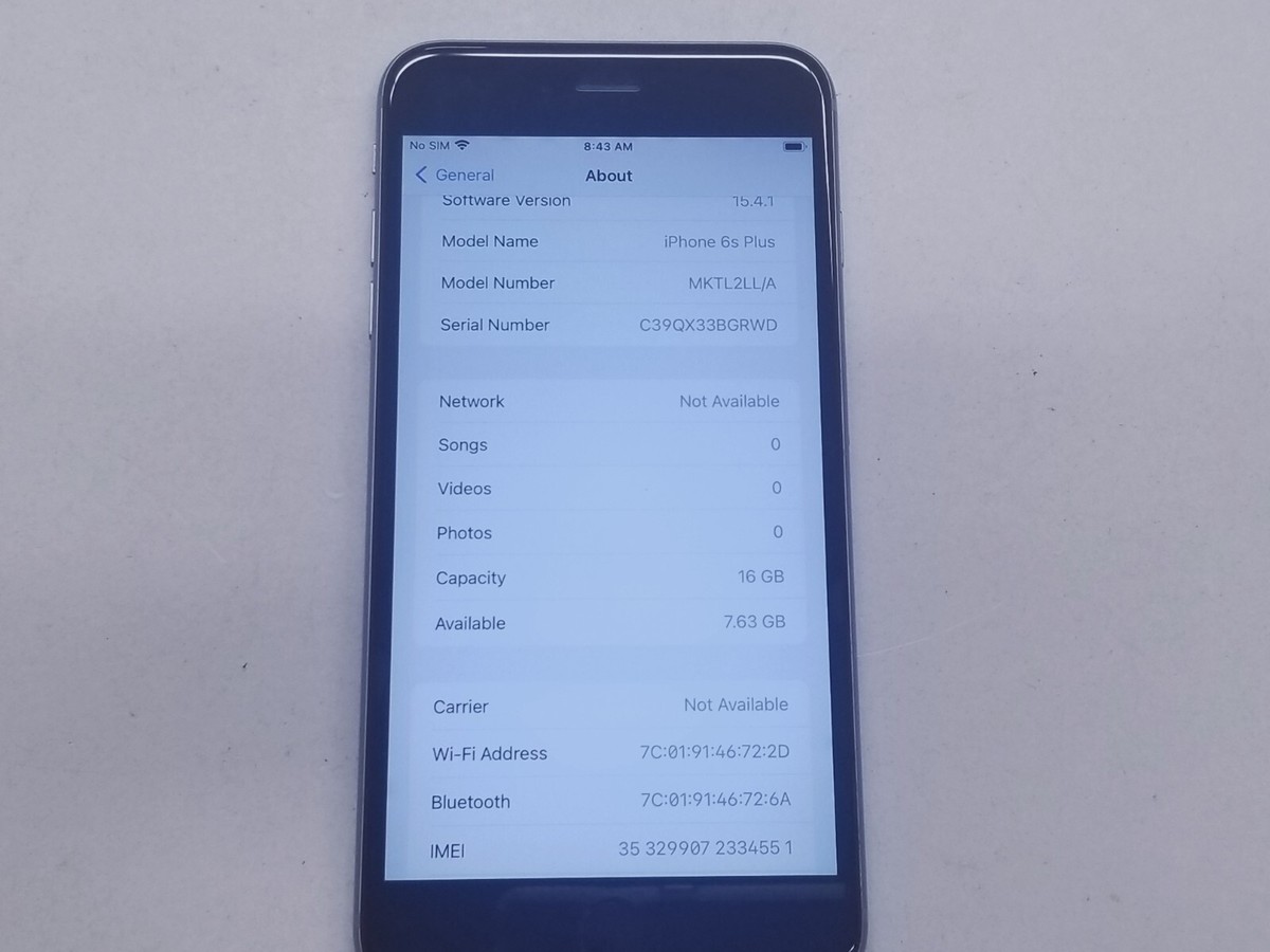 iPhone 6s Plus Silver 16 GB SIMフリー ジャンク品 Apple iPhone 6s Plus - 16 GB - Silver (AT&T) for sale online
