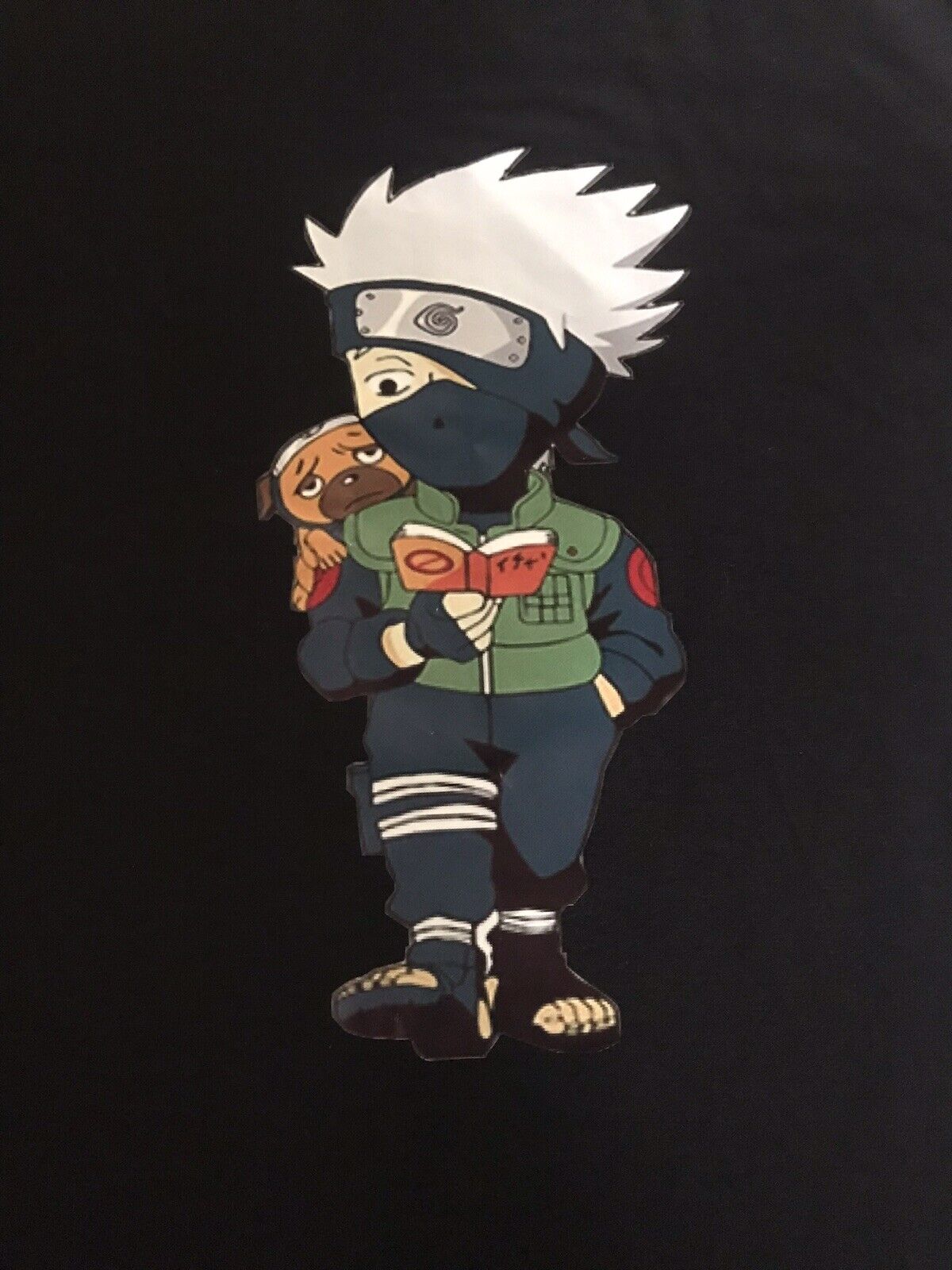 Kakashi hatake in cute chibi anime style