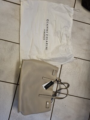 Gianni Chiarini Firenze, Leder Tasche  ALTEA, Code, BS 10967 RNGDBL Beige NEU ! 