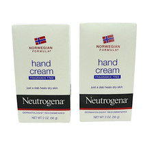 Neutrogena Hand Cream Dry Skin Relief Soft Smooth Fragrance Free 2 oz. 2 PCS
