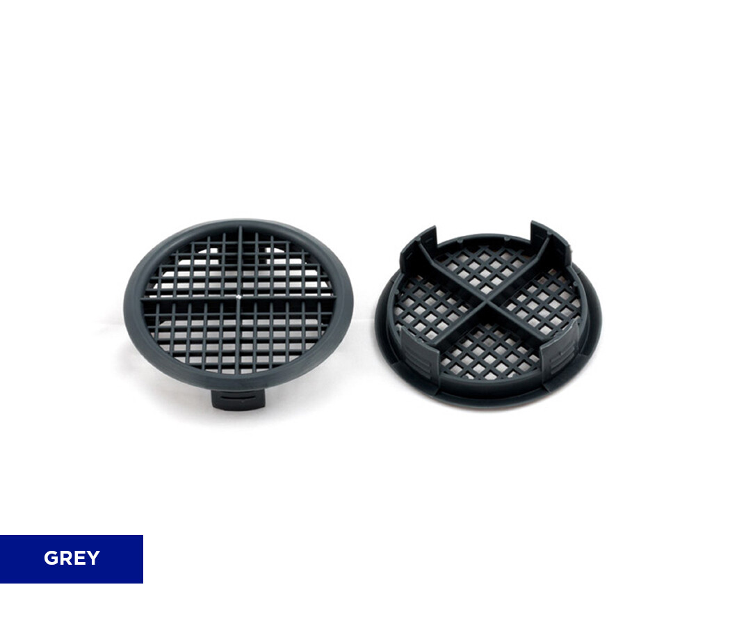 Timloc Push in 70mm Circular Soffit Vent - Anthracite Grey - Pack 10