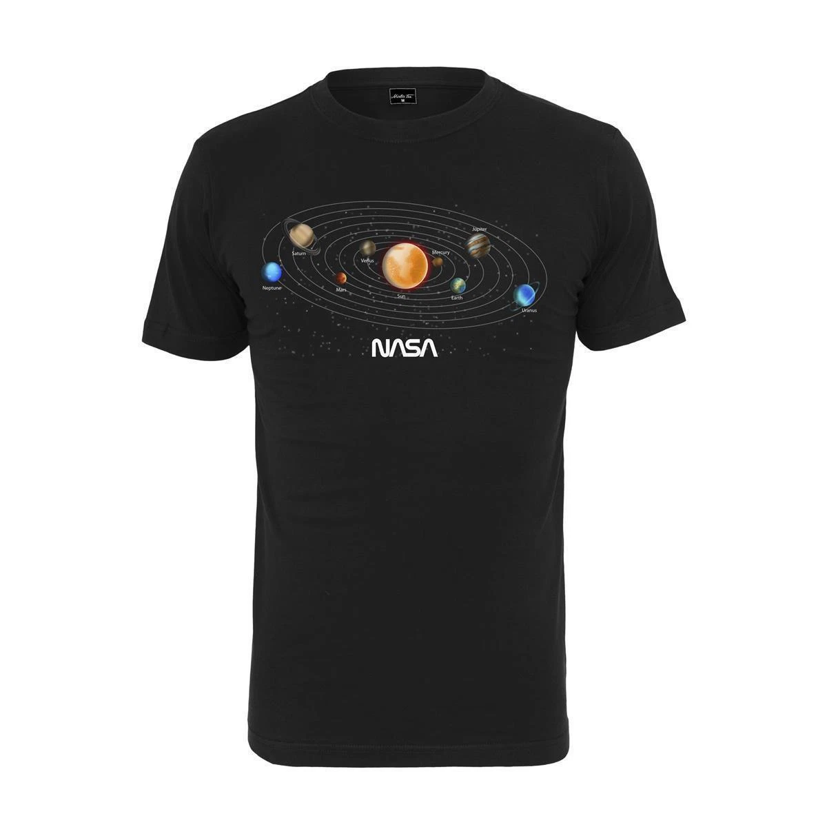 Mister Tee NASA Space T-Shirt Men Astro Solar System Cosmos Black
