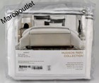 Hudson Park Italian Linens Cotton Percale King Bedskirt White / Charcoal