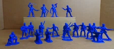 IMEX/Accurate American Civil War 19 pcs 12 Poses Infintry Campsite Artillery Blu