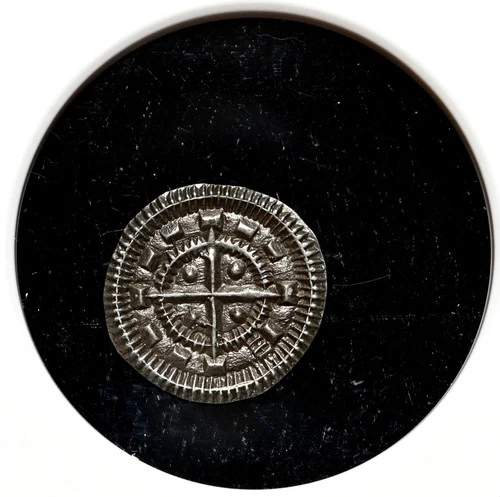 MEDIEVAL HUNGARY. Bela II, 1131-1141. Silver Denar, Cross type, NGC MS61