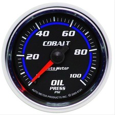 Autometer Cobalt Mechanical Oil Pressure Gauge 2 116 Dia Black Face 6121 Autometer Cobalt Mechanical Oil Pressure Gauge 2 116 Dia Black Face 6121