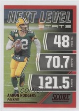2021 Score Next Level Stats Red Aaron Rodgers #NL4 0zz3