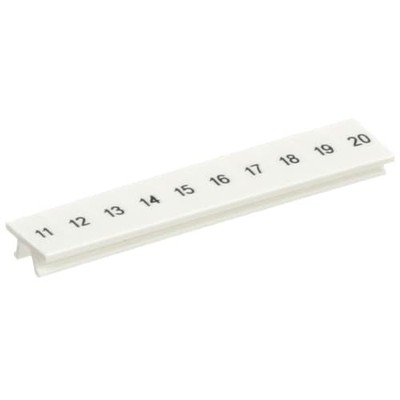3PC PHOENIX CONTACT - IC 1050017:0011 Terminal Block Marker, White, Black P
