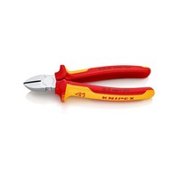 Seitenschneider Din Iso 5749 L180Mm M.Facette Vde-Isoliert 1000V Chrom 2K Knipex