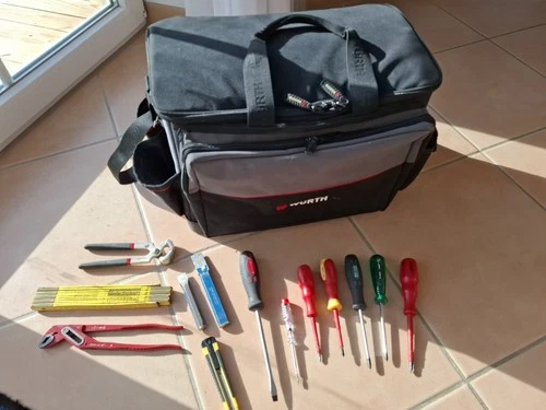 würth werkzeugkoffer Tasche Connex Zange Schraubendreher Meißel Lux Elektro