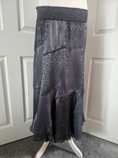 Gonna Per Una Maxi Y2k Foderata Ottime Condizioni Vintage Boho Hippie Festival Zingara Taglia 14L 