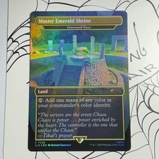 Master Emerald Shrine {Command Tower} SLD Secret Lair Drop 7030 Foil Rare