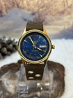 Vintage Men’s Gold Tone Seiko 5 Automatic Junk Mod Watch.  Parts / Repair, Read