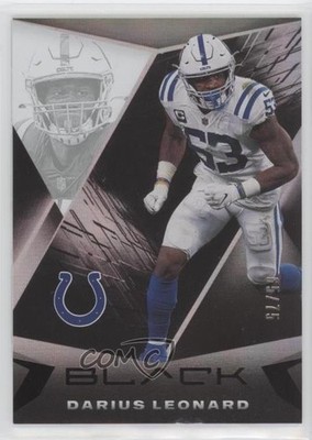 2021 Panini Black Silver 65/75 Shaquille Leonard Darius Leonard #46 0bt4