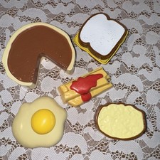 Vintage Little Tikes Play Food Lot Pretend Kitchen Chocolate Pie Some Rare