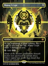 Mana Crypt (017b) - Neon Yellow Foil - Borderless Near Mint, English MTG