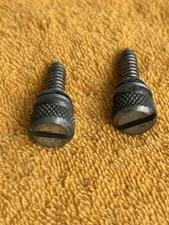 1973 OEM Peterbilt 352 knurled slotted dash screws w/washer, chamfered head used