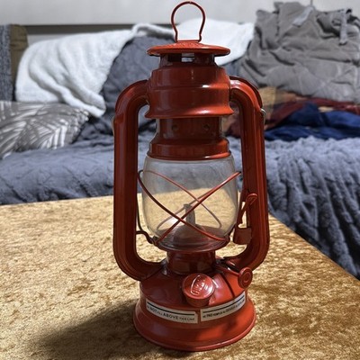 Vintage Oil Lamp Chalwyn Tropic Red Storm Lantern Lamp England