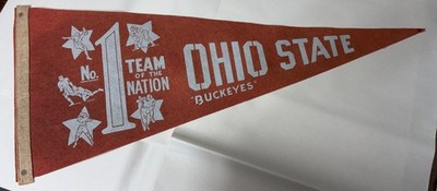 VTG The Ohio State Buckeyes Souvenir Felt Pennant No.1 Team In The Nation - 29''