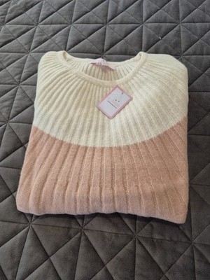PULLOVER ROSA GRAU & WEISS GRÖSSE 28/30 VON JULIPA neu mit Etikett