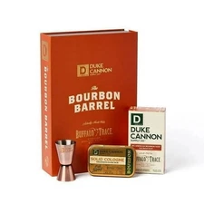 Duke Cannon Co. Bourbon Barrel Holiday Gift Set Buffalo Trace Cologne+ Soap