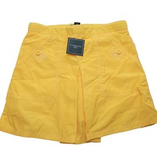 Lands' End Kids Girls Size 8 Bright Lemon Girls Surf Skort Skirt Built-In Shorts