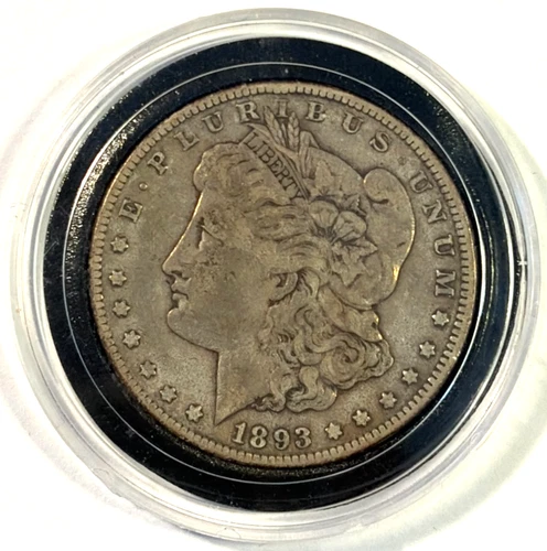 1893 Morgan Silver Dollar, Nicely Circulated! Looks VF-XF with Free Shipping!