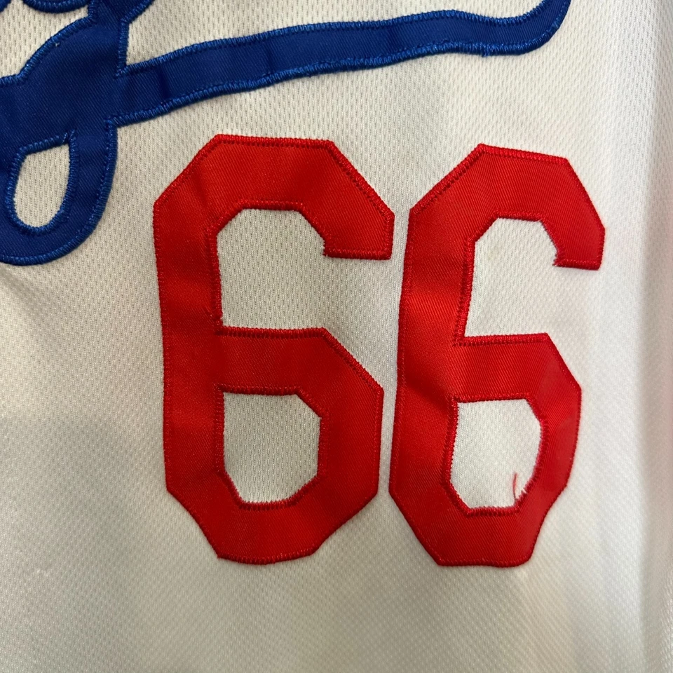 Authentic Yasiel Puig LA Los Angeles Dodgers #66 Majestic Jersey 44 - Image 2 of 4