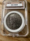 1927-S Peace Silver Dollar NAC MS66