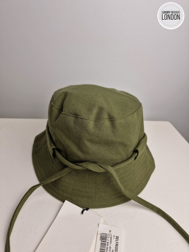 Jacquemus Le Bob Gadjo Bucket Hat Khaki Green 58cm Brand New Authentic RRP £115 - Picture 6 of 11