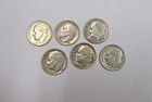 Silver Roosevelt Dimes Lot Of 6. 90% Silver .60 FV. 1959-1964
