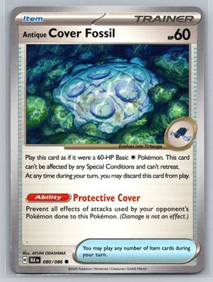 Antique Cover Fossil 080/086 Destined Rivals Pokemon TCG Trainer Item Card
