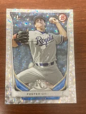 FOSTER GRIFFIN 2014 BOWMAN SILVER ICE KANSAS CITY ROYALS ROOKIE CARD #DP24