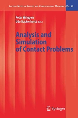 Analysis and Simulation of Contact Problems by Peter Wriggers 9783642068614