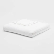 Threshold Throw Bed Blanket Oversized Cotton 92x90 Lightweight White Full/Queen