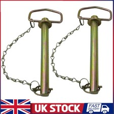2X Trailer Towing Hitch Pin 1" x 6.5" with Linchpin & Chain (25MM x 165MM) NEW