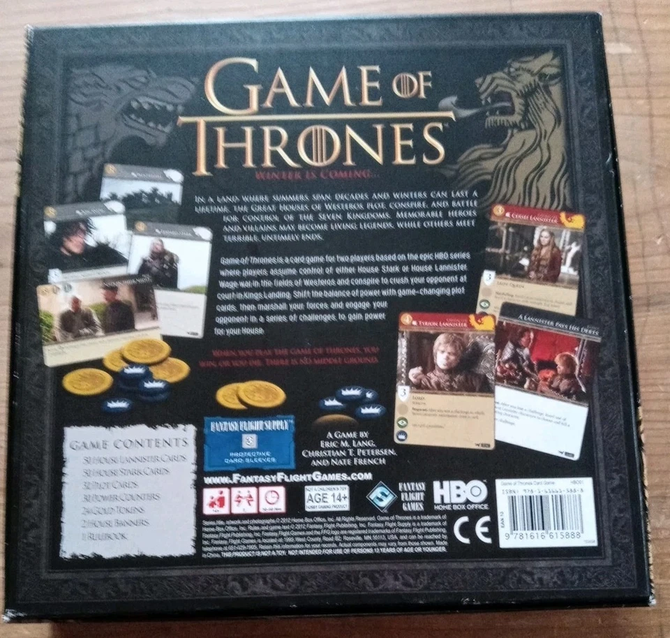 Game of Thrones Card Game HBO Edition (Fantasy Flight Games, 2012) - Image 2 of 2