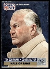 1991 Pro Set Tex Schramm Dallas Cowboys #30