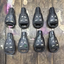 LOT of 8 OEM Saab Keyless Entry Remote Key Fob 5B OEM LTQSAAM433TX Parts/Worn