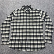 Kuhl Flannel Shirt Mens XL Plaid Independent Long Sleeve Button Up Hallowcore