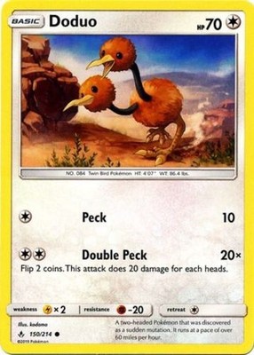 Doduo - 150/214 - Common - Near Mint