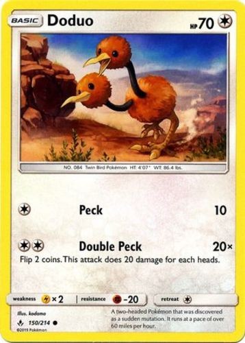 Doduo - 150/214 - Common - Near Mint