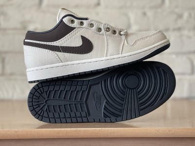 Nike Air Jordan 1 Low Retro Pale Ivory Baroque Brown IB8058-110 Men Sz 9.5 Shoes