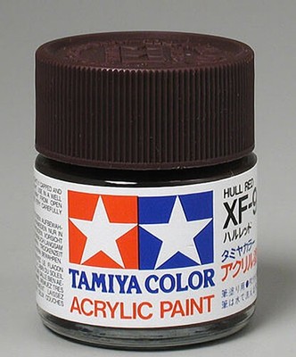 Tamiya Acrylic XF-9 Hull Red 3/4 oz Paint Jar 81309