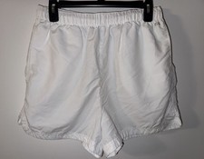 DSG Women's White Athletic Shorts Size Medium 3" Inseam Drawstring Waist EUC