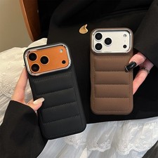 Cute Touch Puffer Down Jacket Shockproof Case For iPhone 17 16 15 14 13 Pro Max